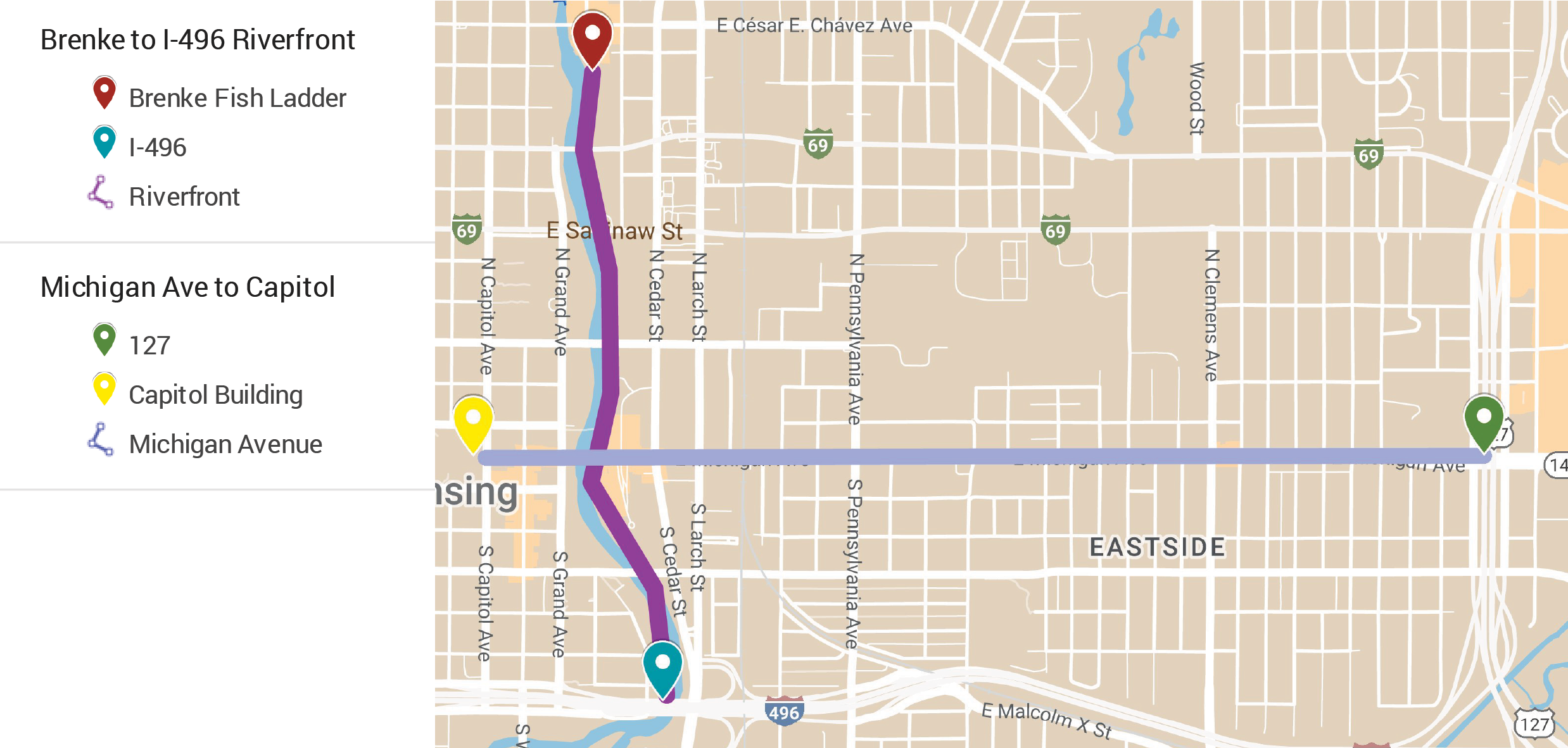 Map of current placemaking boundaries